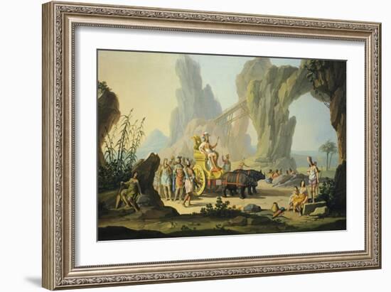 Triumph of America, Circa 1760-Giuseppe Zocchi-Framed Giclee Print