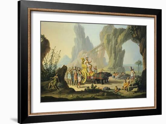 Triumph of America, Circa 1760-Giuseppe Zocchi-Framed Giclee Print