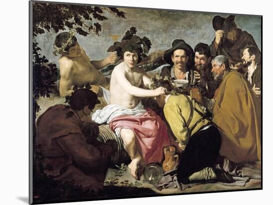 Triumph of Bacchus, 1628-Diego Velazquez-Mounted Giclee Print