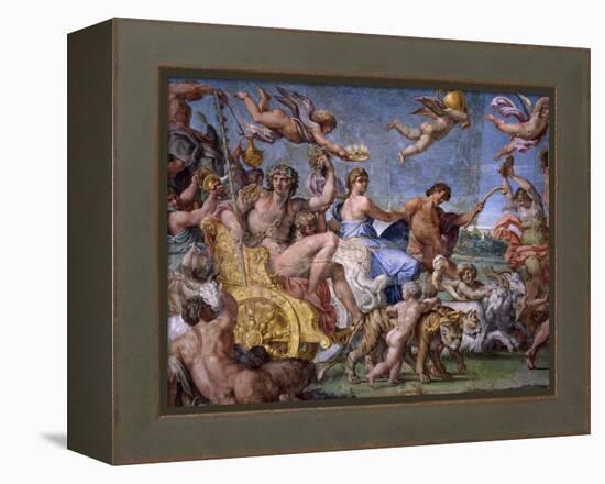 Triumph of Bacchus and Ariadne, from Loves of the Gods Frescos-Annibale Carracci-Framed Premier Image Canvas