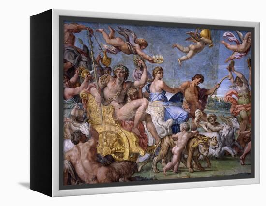 Triumph of Bacchus and Ariadne, from Loves of the Gods Frescos-Annibale Carracci-Framed Premier Image Canvas