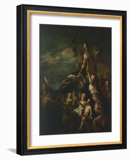 Triumph of Bacchus-Charles de La Fosse-Framed Giclee Print