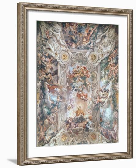 Triumph of Divine Providence-Pietro Da Cortona-Framed Giclee Print