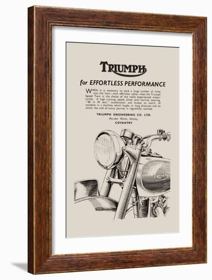 Triumph of Effortless Performance-null-Framed Art Print