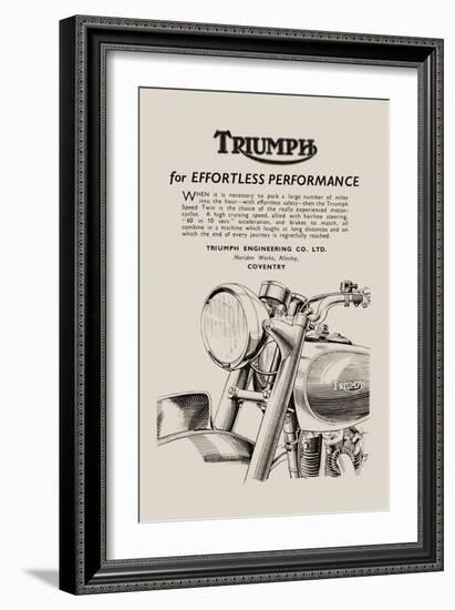 Triumph of Effortless Performance-null-Framed Art Print