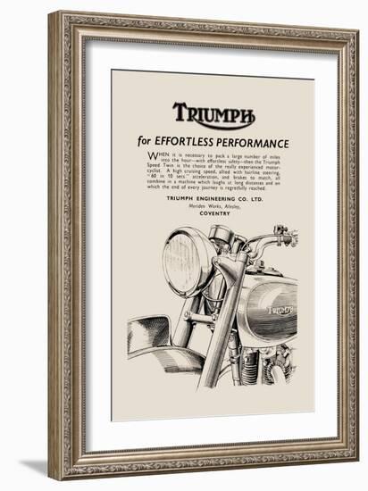 Triumph of Effortless Performance-null-Framed Art Print