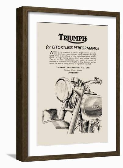 Triumph of Effortless Performance-null-Framed Art Print