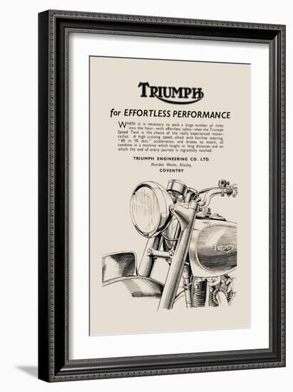 Triumph of Effortless Performance-null-Framed Art Print