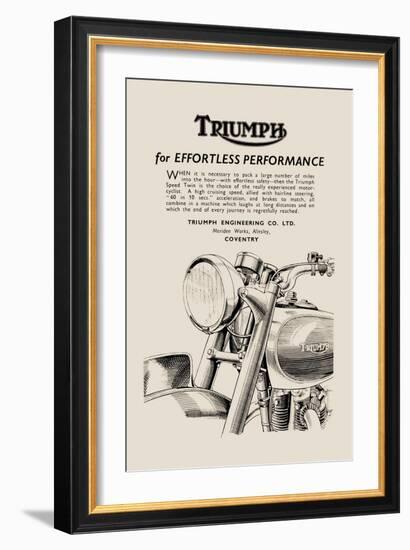 Triumph of Effortless Performance-null-Framed Art Print