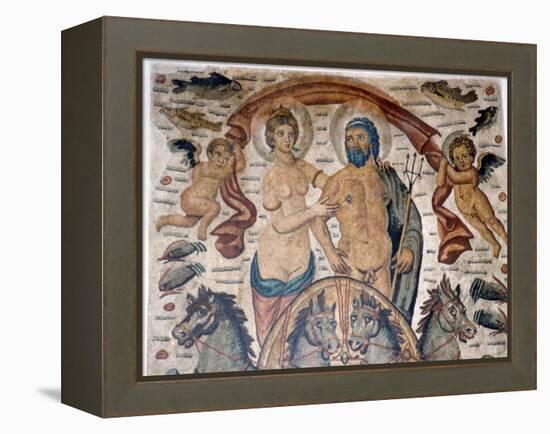 Triumph of Neptune and Amphitrite, Roman mosaic, early 4th century-Unknown-Framed Premier Image Canvas