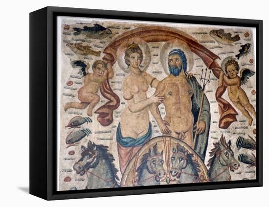 Triumph of Neptune and Amphitrite, Roman mosaic, early 4th century-Unknown-Framed Premier Image Canvas