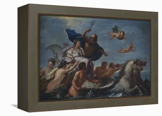 Triumph of Neptune and Amphitrite-Paolo de Matteis-Framed Premier Image Canvas