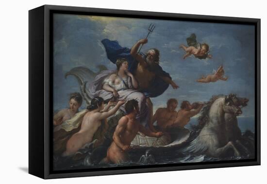 Triumph of Neptune and Amphitrite-Paolo de Matteis-Framed Premier Image Canvas