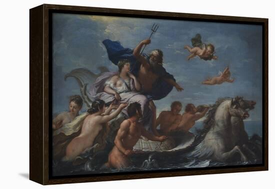 Triumph of Neptune and Amphitrite-Paolo de Matteis-Framed Premier Image Canvas