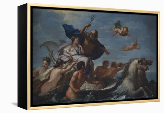 Triumph of Neptune and Amphitrite-Paolo de Matteis-Framed Premier Image Canvas