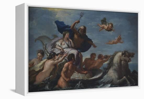 Triumph of Neptune and Amphitrite-Paolo de Matteis-Framed Premier Image Canvas