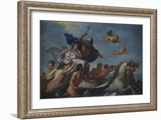 Triumph of Neptune and Amphitrite-Paolo de Matteis-Framed Giclee Print