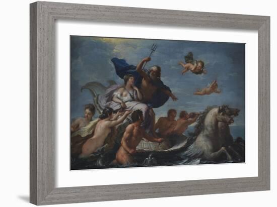 Triumph of Neptune and Amphitrite-Paolo de Matteis-Framed Giclee Print