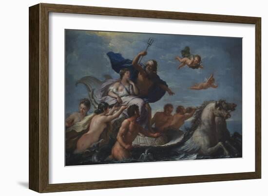 Triumph of Neptune and Amphitrite-Paolo de Matteis-Framed Giclee Print