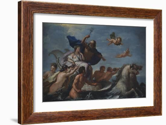 Triumph of Neptune and Amphitrite-Paolo de Matteis-Framed Giclee Print