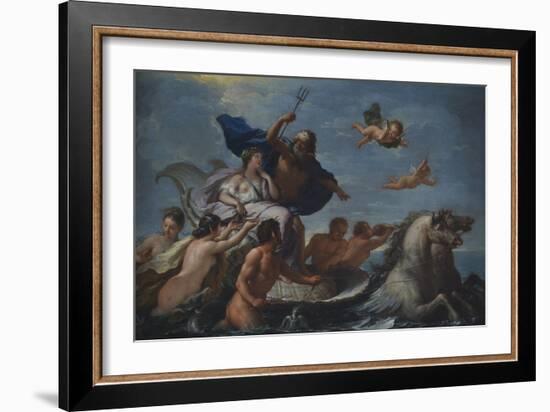 Triumph of Neptune and Amphitrite-Paolo de Matteis-Framed Giclee Print