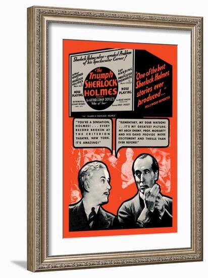 Triumph of Sherlock Holmes-null-Framed Art Print