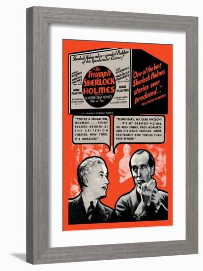 Triumph of Sherlock Holmes-null-Framed Art Print