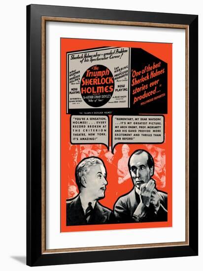 Triumph of Sherlock Holmes-null-Framed Art Print