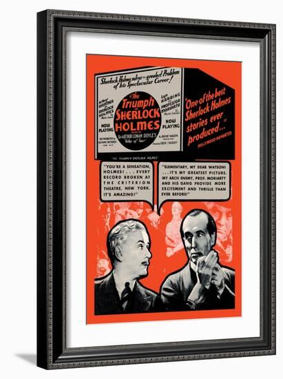 Triumph of Sherlock Holmes-null-Framed Art Print