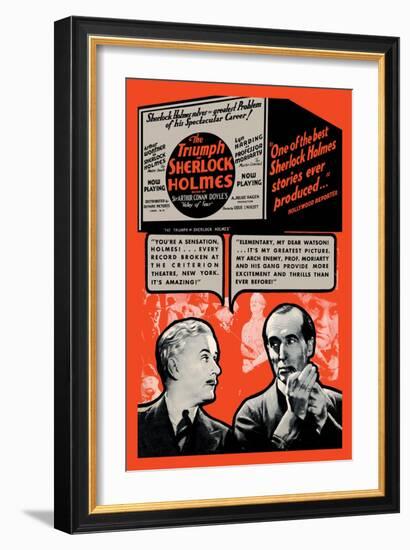 Triumph of Sherlock Holmes-null-Framed Art Print