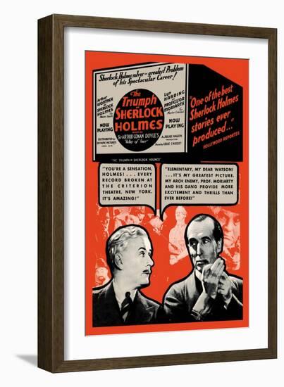 Triumph of Sherlock Holmes-null-Framed Premium Giclee Print