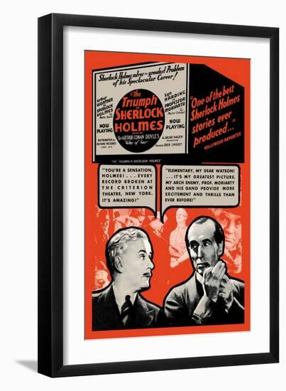 Triumph of Sherlock Holmes-null-Framed Premium Giclee Print