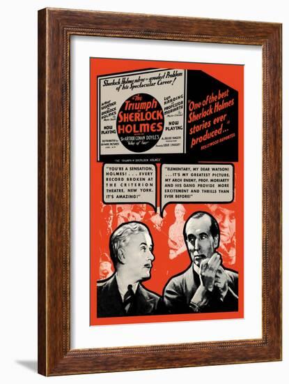 Triumph of Sherlock Holmes-null-Framed Art Print