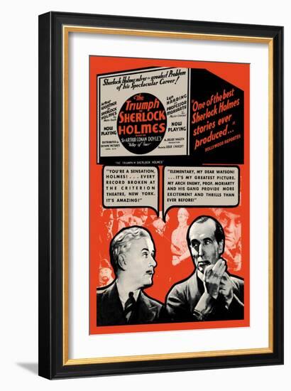 Triumph of Sherlock Holmes-null-Framed Art Print