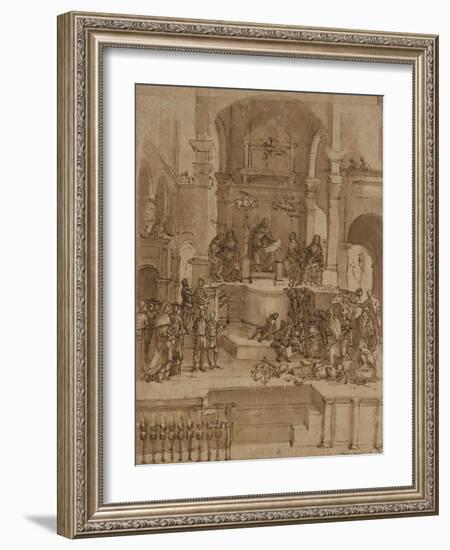 Triumph of St Thomas Aquinas-Filippino Lippi-Framed Art Print