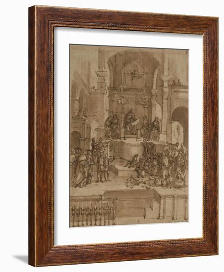 Triumph of St Thomas Aquinas-Filippino Lippi-Framed Art Print