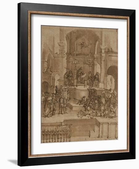 Triumph of St Thomas Aquinas-Filippino Lippi-Framed Art Print