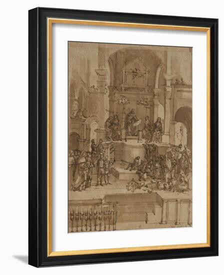 Triumph of St Thomas Aquinas-Filippino Lippi-Framed Art Print