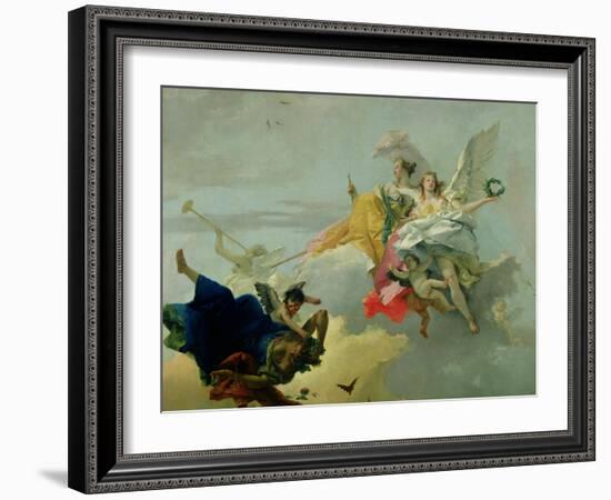 Triumph of Virtue and Nobility-Giovanni Battista Tiepolo-Framed Giclee Print