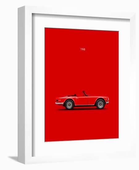 Triumph TR6 Red-Mark Rogan-Framed Art Print