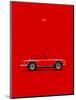 Triumph TR6 Red-Mark Rogan-Mounted Art Print