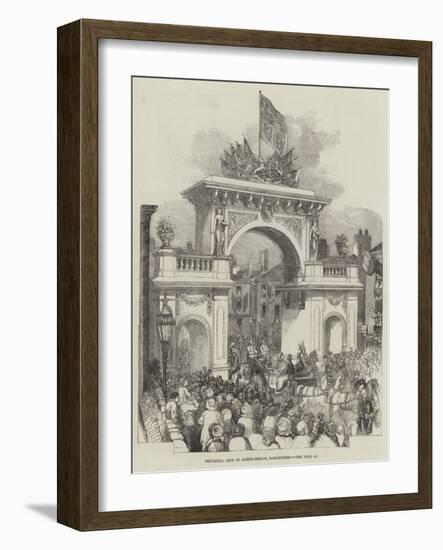 Triumphal Arch at Albert-Bridge, Manchester-null-Framed Giclee Print