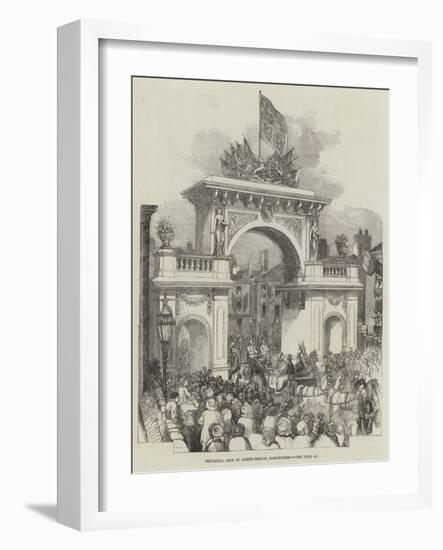 Triumphal Arch at Albert-Bridge, Manchester-null-Framed Giclee Print
