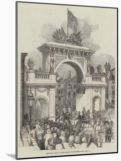 Triumphal Arch at Albert-Bridge, Manchester-null-Mounted Giclee Print