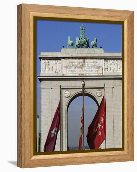 Triumphal Arch, Moncloa, Madrid, Spain-Upperhall-Framed Premier Image Canvas