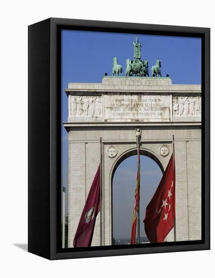 Triumphal Arch, Moncloa, Madrid, Spain-Upperhall-Framed Premier Image Canvas