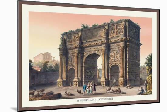 Triumphal Arch of Constantine-M. Dubourg-Mounted Art Print