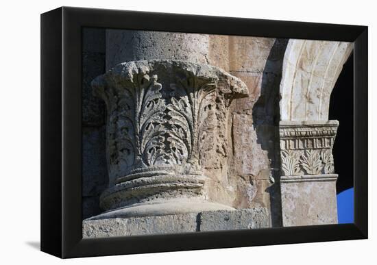 Triumphal Arch of Emperor Hadrian, Ad 129-130, Jerash, Jordan Ad, Detail-null-Framed Premier Image Canvas