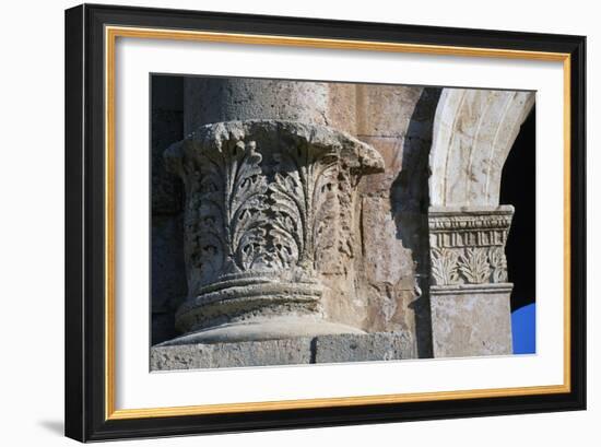 Triumphal Arch of Emperor Hadrian, Ad 129-130, Jerash, Jordan Ad, Detail-null-Framed Giclee Print