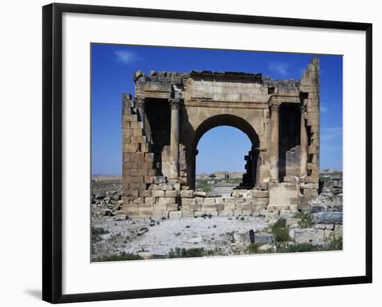 Triumphal Arch of Septimius Severus Dedicated in 195 Ad in Ancient Roman City of Ammaedara-null-Framed Giclee Print